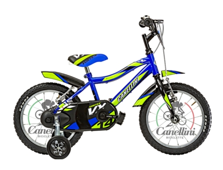 Bicicleta para niÁos CANELLINI MTB 14 VORTEX (azul/lima)