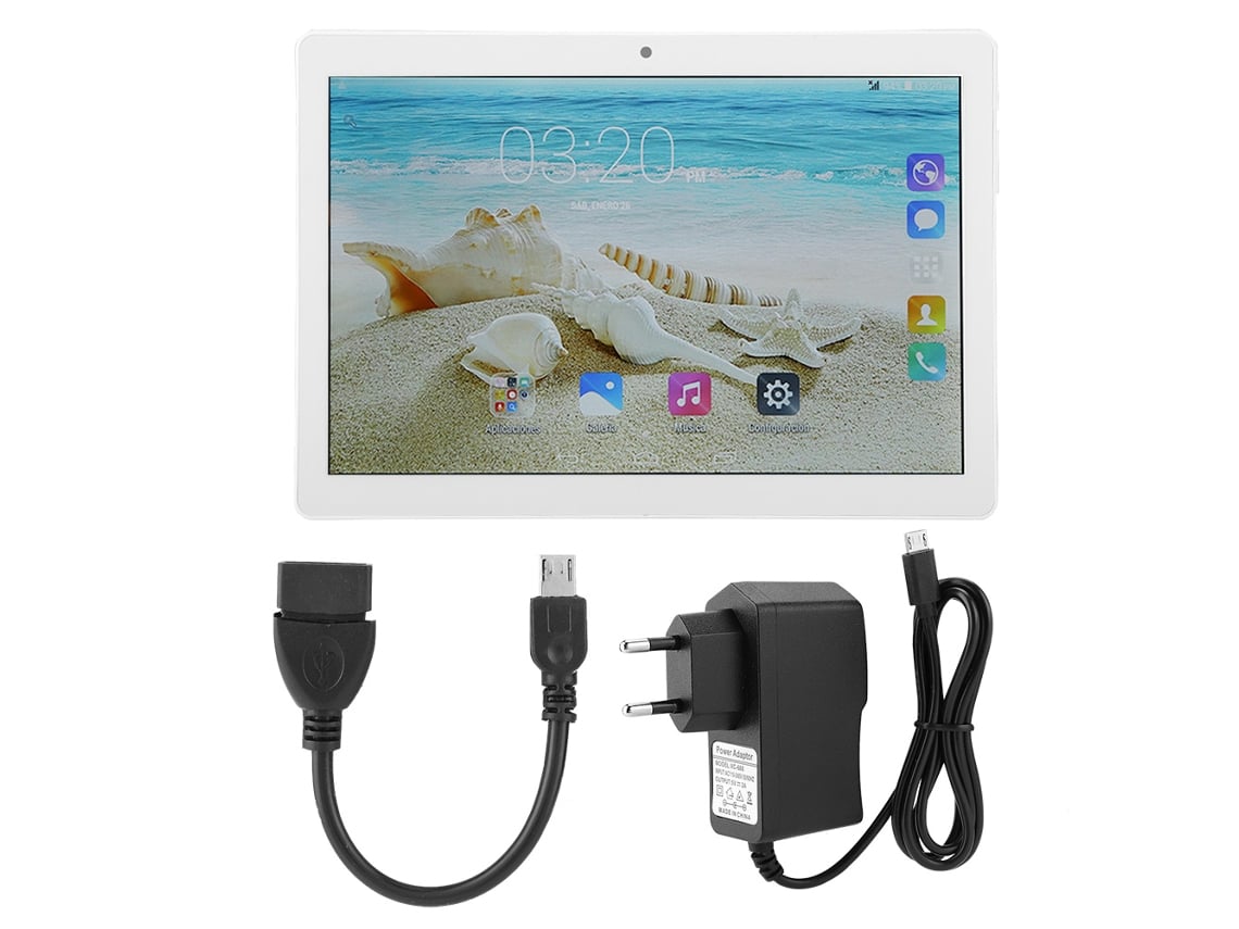 Tableta inteligente con wifi de 10,1 pulgadas, 1 GB de RAM, 16 GB de ROM, E200 Gold Standard, luz dorada