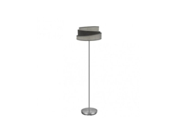 Hara 1xe27 Níquel/gris 162x40x40 cm Patas de recibidor Fabrilamp
