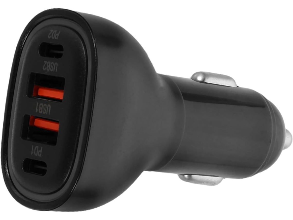Cargador De Coche De 100 W Con Puertos Usb, Adaptador De Carga Rápida Para Dispositivos, Viajes Familiares Y Vehículos.