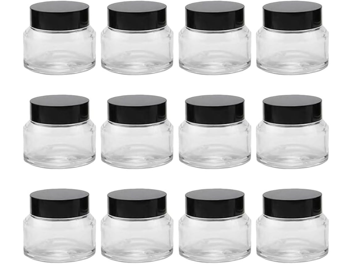 Juego De 12 Tarros Vacíos Para Crema Facial, Estuches De Viaje Para Cosméticos, Tarros Pequeños