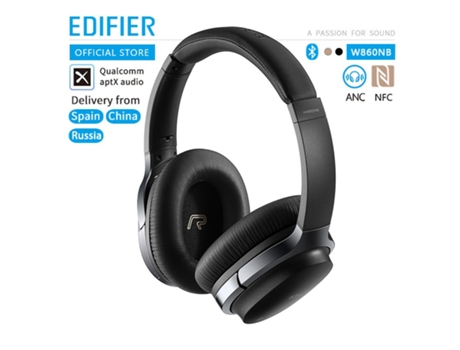 Auriculares Bluetooth Original Edifier W860Nb ANC Control táctil Nfc Apt-X Decodificación de audio inalámbrico Negro
