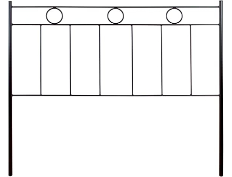 Cabecero de Forja FACTORY MUEBLES Gallego, Negro Cama de 105 cm (110 cm x 125)
