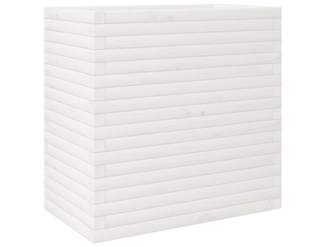 Jardinera VIDAXL Blanco Madera (70x40x68.5 cm)