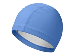 Gorro de natación universal 2026rebe - Suave, cómodo, impermeable y de PU altamente elástico para adultos, azul