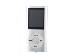 Leitor MP3 de 1,8 Polegadas Tocando Música Gravador de Rádio Fm Integrado Ebook Player com Cabo Usb Prata Cinza
