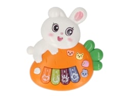 Ats-juguete Piano Para Bebé Con Teclado Animado, Lindo Organo Electrónico Educativo Musical Para Niños Niñas Naranja