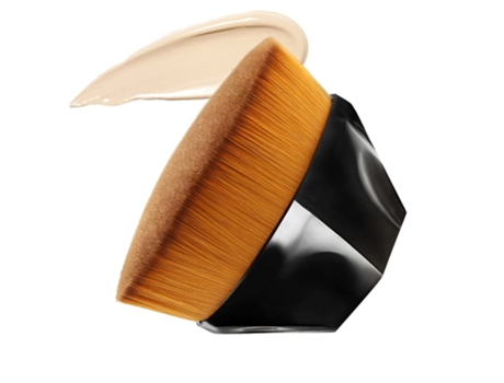 Brocha De Maquillaje Para Base Plana, Kabuki Hexagonal, Colorete Facial, Brocha Para Base Y Polvo Líquido Para Mezclar Líquido ZMDECQNA