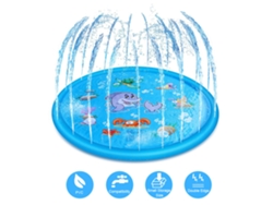 Colchón De Agua Inflable Con Rociador Para Niños, Ideal Para El Verano, El Jardín O La Playa, 1,70 M (5,6 Pies)