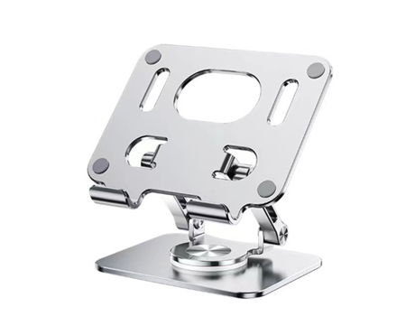 El soporte para tableta es plegable y giratorio y el soporte multifunción para tableta disipa el calor. ELKUAIE