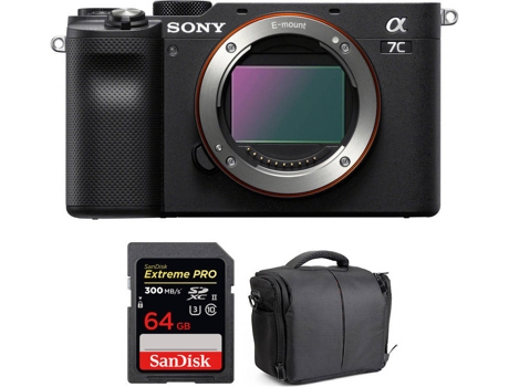 Kit Cámara SONY Alpha a7C + SanDisk 64 GB + Bolsa (Full-Frame)