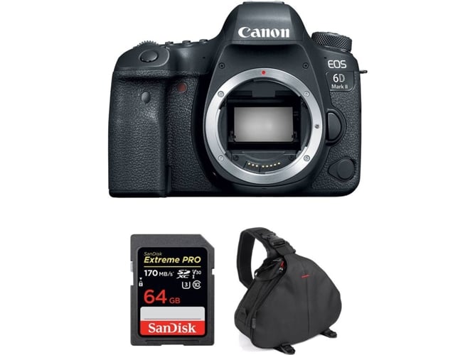 Kit Cámara CANON EOS 6D Mark II + SanDisk 64 GB + Bolsa (Full-Frame)
