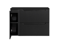 Mueble de baño bajo lavabo Newport 100x60x40 cm - Negro