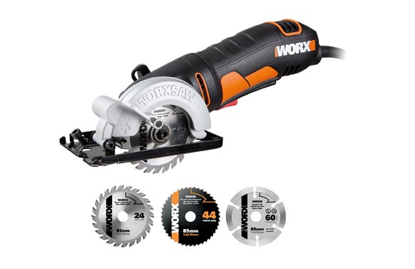 Sierra Circula Mini con cable 400w worxsaw wx423.1 27mm