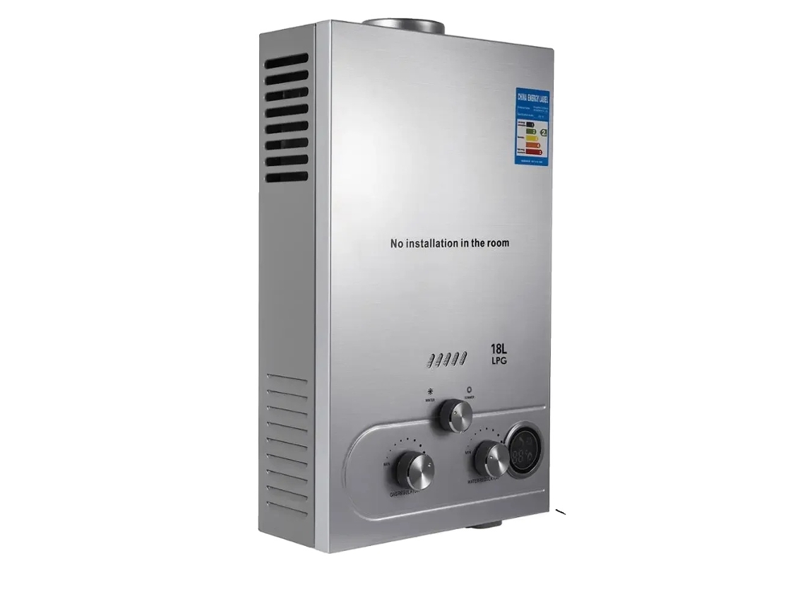 Calentador de agua instantáneo a gas propano, 36 kW de potencia, pantalla LED, 18 L OEM