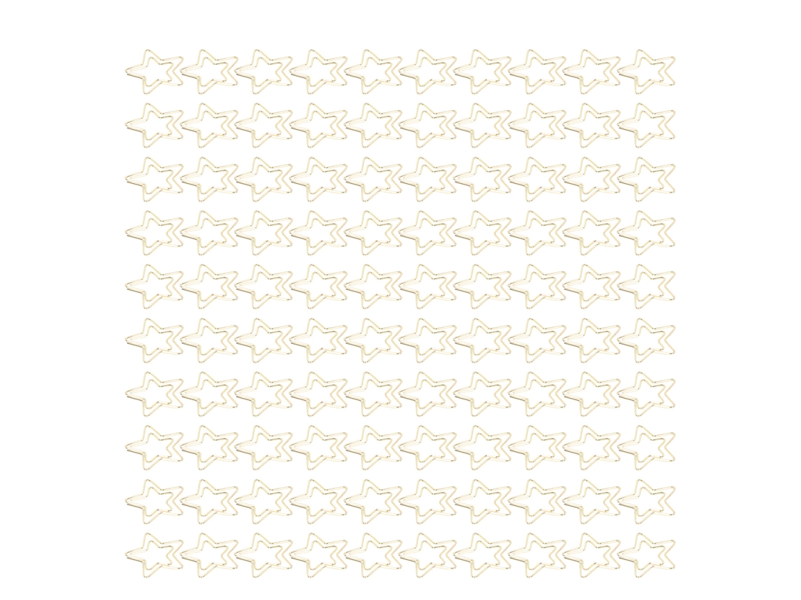 100 Clips De Papel Dorados Resistentes Y Antirrojos, Clips De Papel Bonitos Y Mini Para Hogar Y Oficina