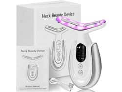 Dispositivo de belleza EMS para levantar y reafirmar el cuello y la cara, masajeador facial, terapia de luz roja.