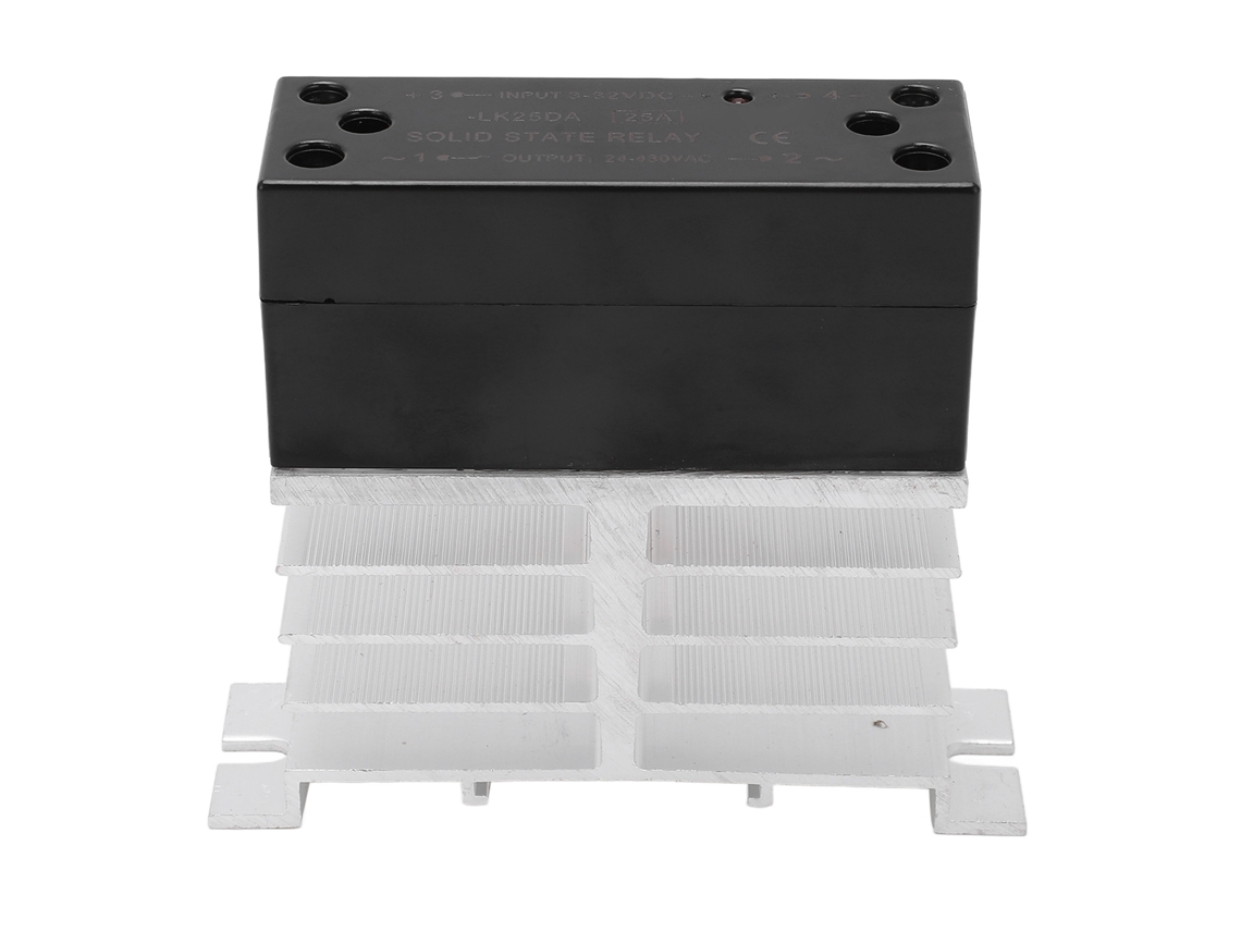 Relé De Estado Sólido (ssr) De 3-32 V Cc A 24-480 V Ca Para Control Domótico Bem Lk25da