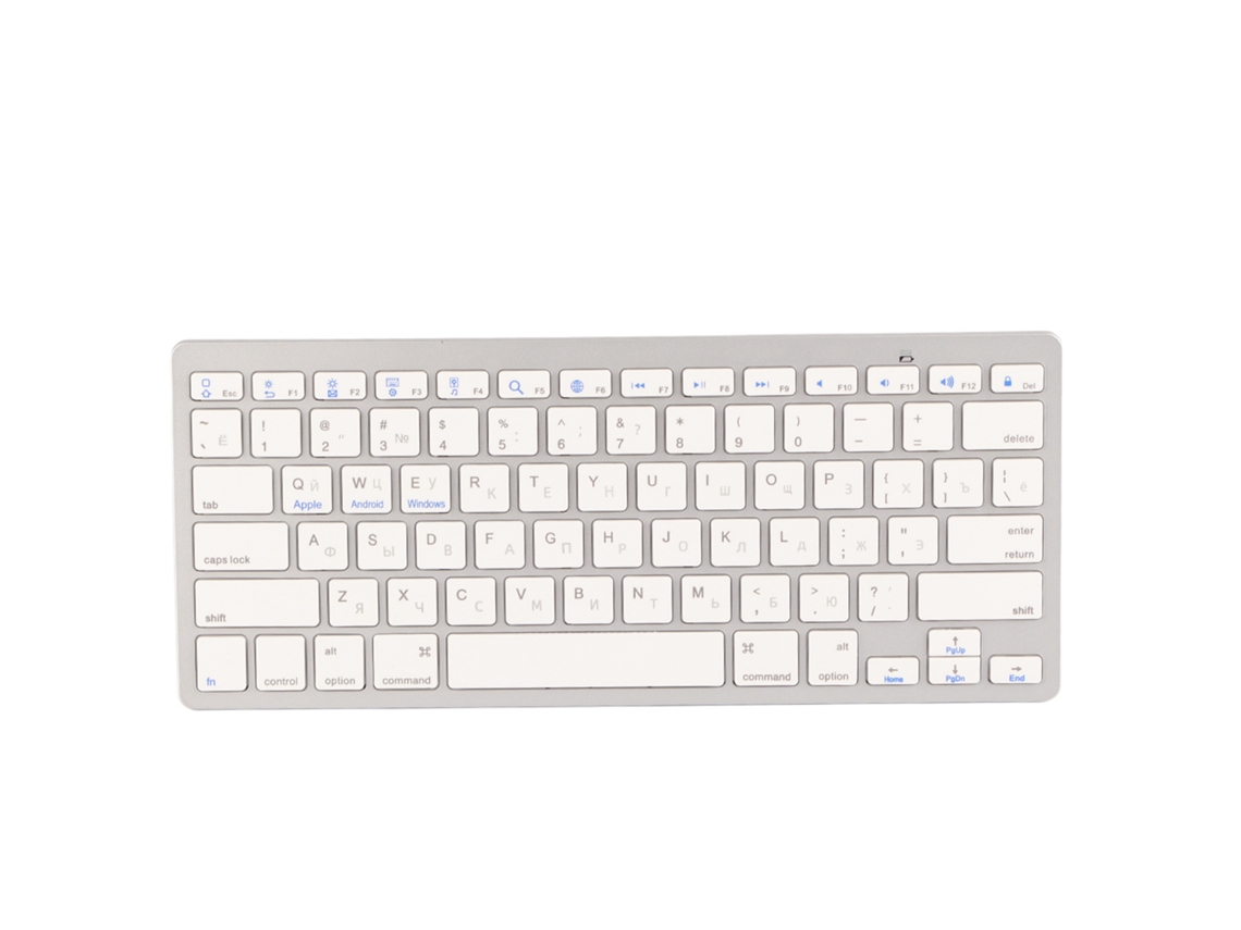 Teclado Ruso Inalámbrico Bluetooth Ultrafino De 78 Teclas Para Apple, Mac, Windows Y Android.
