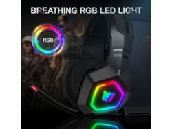 Fone De Ouvido Gamer Onikuma K10 Rgb Com Microfone Cancelamento De Ruído Fio Para Pc Computador