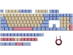 Teclas Pbt 132 De Color Rosa Con Sublimación, Cubiertas Xda Game Para Teclado Mecánico.