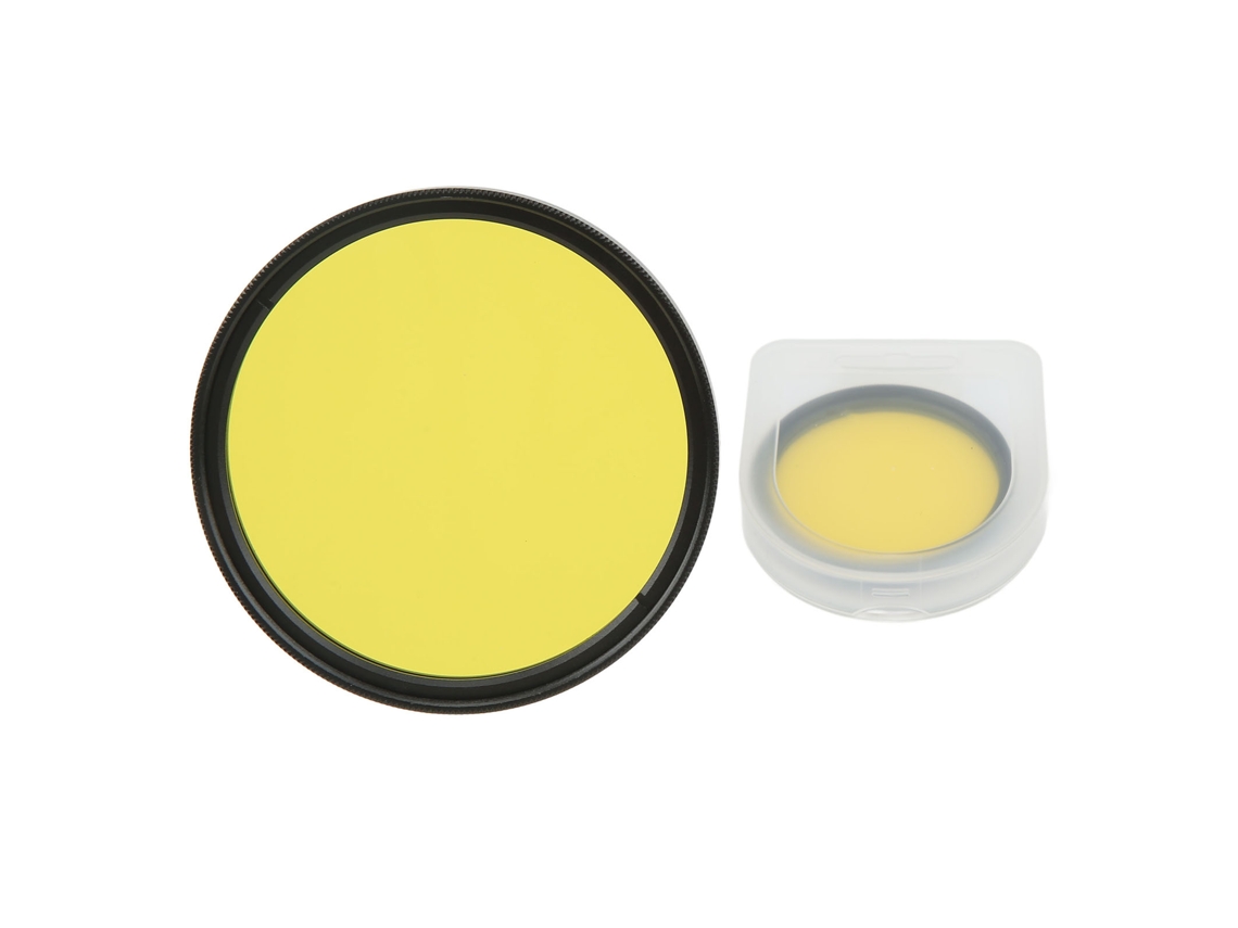 Filtro De Lente De 55mm De Vidrio Óptico Para Cámara Digital Full Color, Alto Definition Para Nikon Y Sony, Efecto Fotográfico Amarillo