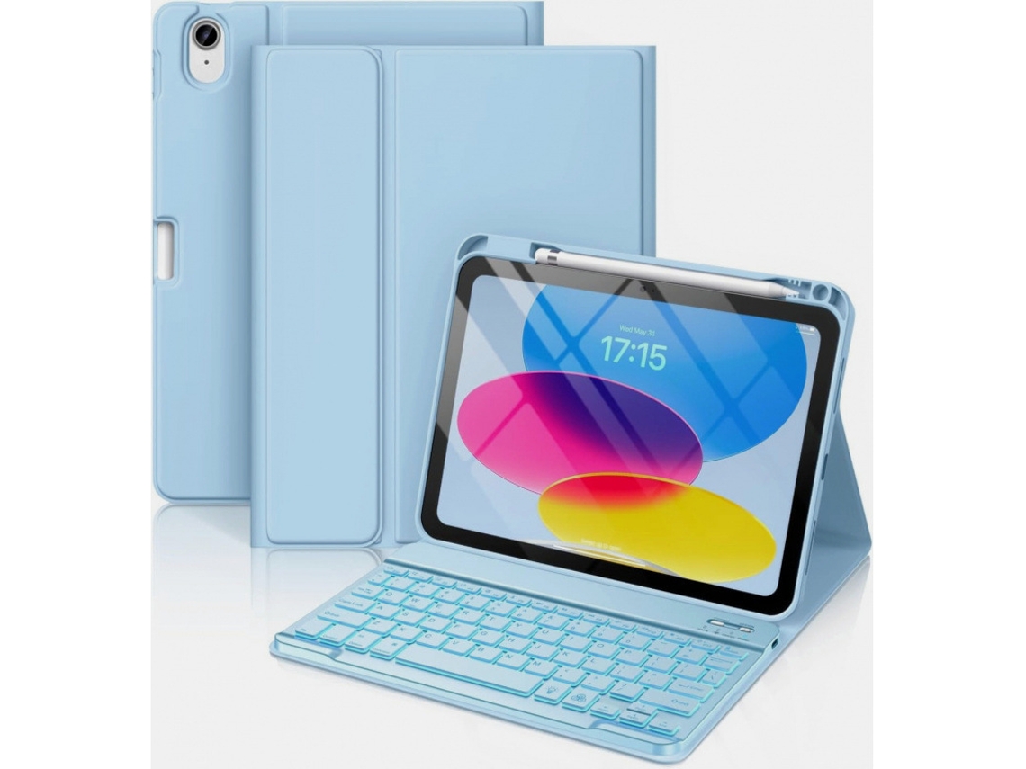 La tableta Honor Magic Pad 2 de 12,3 pulgadas presenta un color azul grisáceo y un teclado retroiluminado de colores. Yunzii