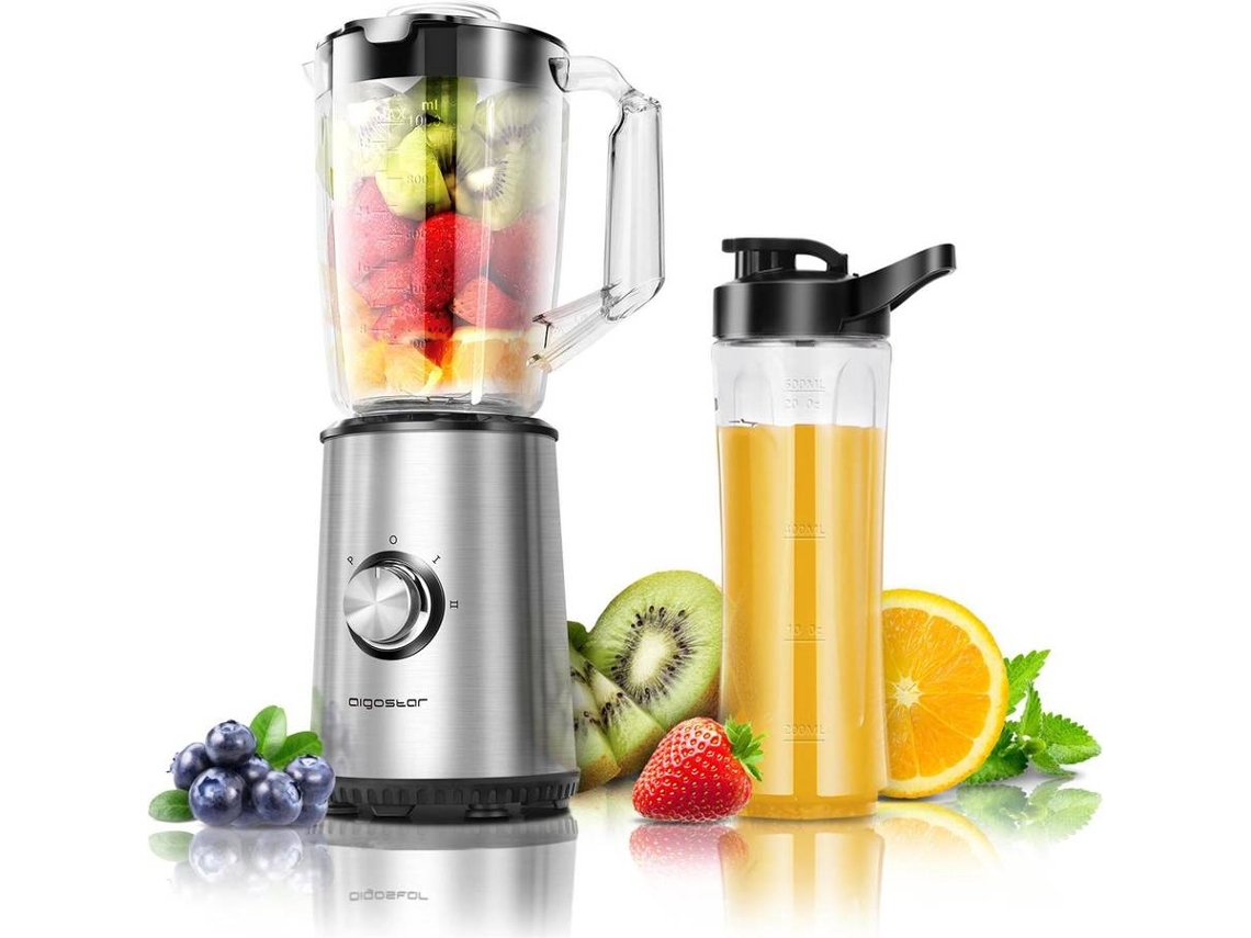 Batidora Vaso AIGOSTAR 300100RKO (350 W - 1 L - Gris)