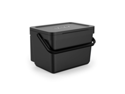 Cubo de Basura TATAY Orgánico 100% Reciclado (6L - Negro)