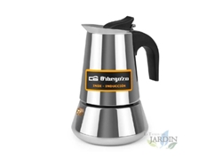 Cafetera Italiana ORBEGOZO Acero Inoxidable (2 Tazas)