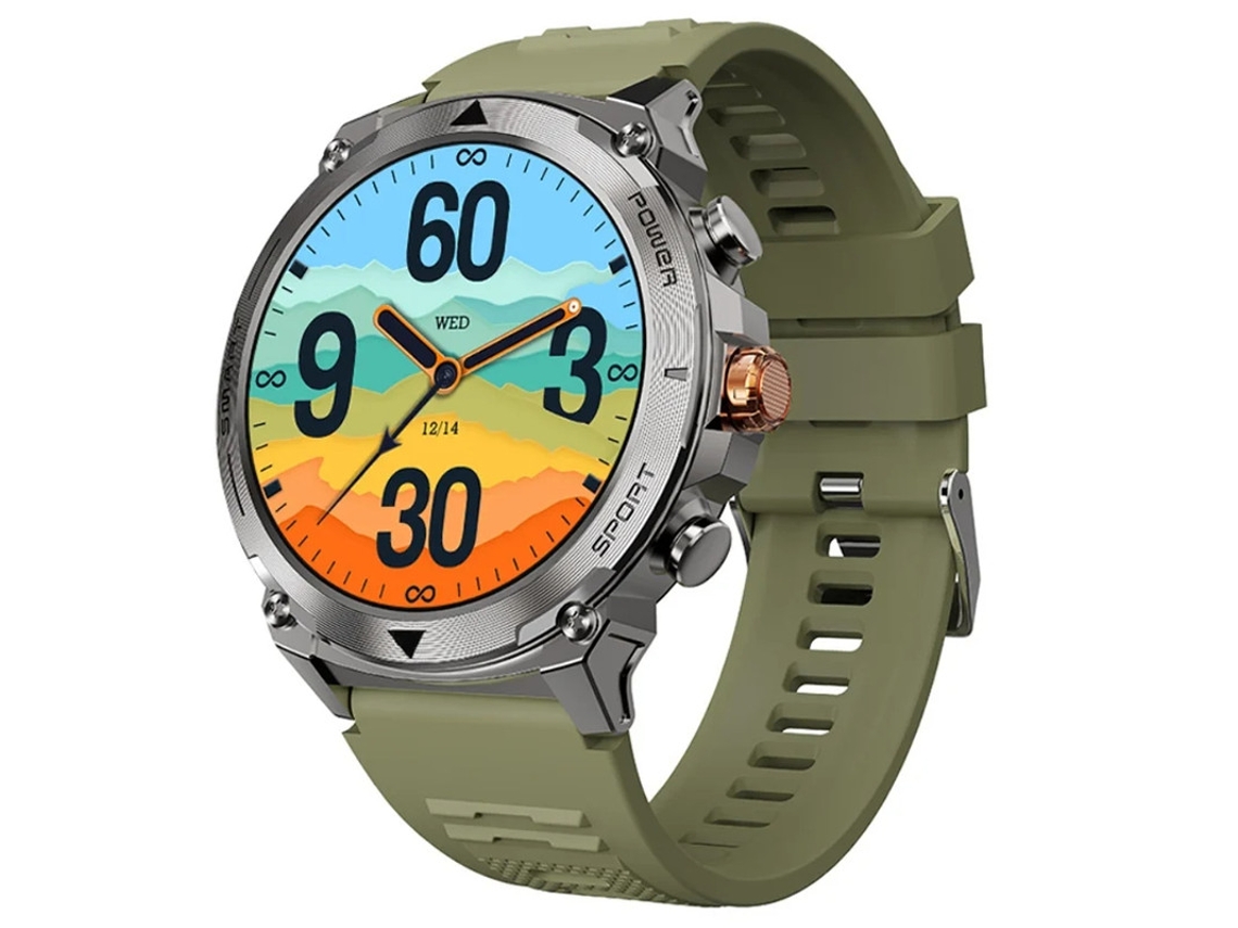 Reloj inteligente con llamadas Bluetooth, seguimiento de deportes al aire libre, pantalla AMOLED de 1,43 pulgadas, monitorización de frecuencia cardíaca, Bestvite