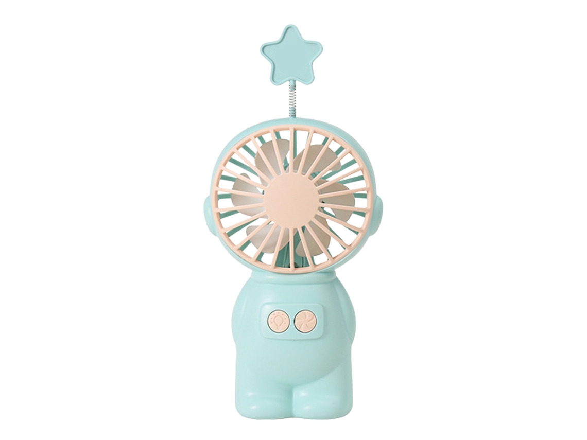 Ventilador silencioso portátil recargable con luz nocturna