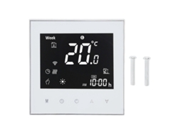 Termostato Inteligente Wifi Con Control Por Voz, Pantalla Táctil Lcd Programable, Blanco, 95-240 V