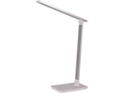 Lámpara De Mesa Metálica Led Usb Plateada