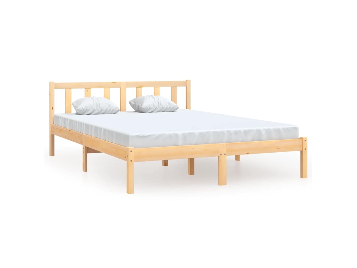 Maison Exclusive - Estructura De Cama Sin Colchón Madera Maciza 160x200 Cm