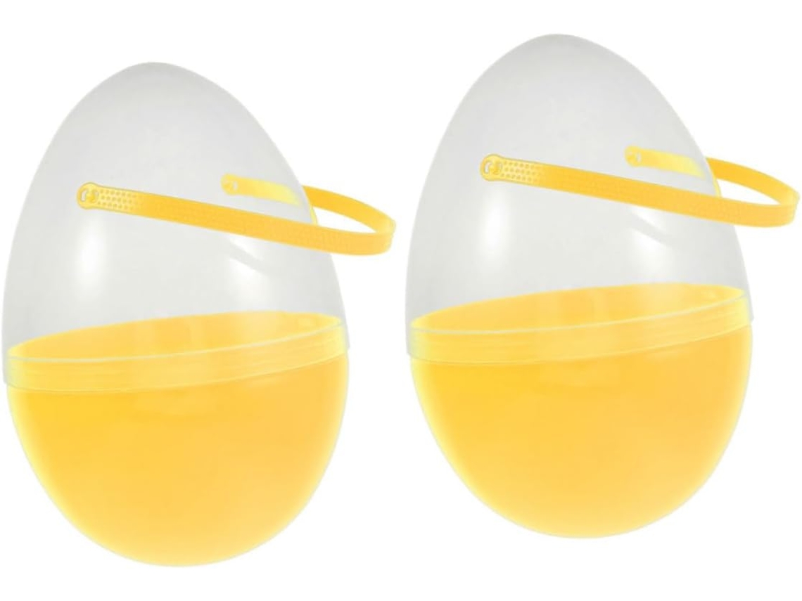 Juego De 2 Huevos De Pascua De Plástico Vacíos Para Rellenar - Tamaño Grande