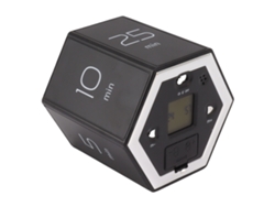 Cronómetro Magnético Hexagonal Plegable Con Pantalla Lcd Y Alarma Silenciosa Para La Gestión Del Tiempo - Negro