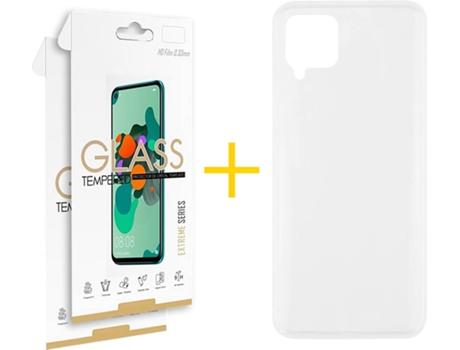 Carcasa + 2 Protectores de Pantalla para Huawei P40 Lite SKYHE Transparente Mate
