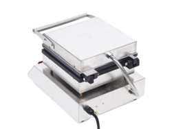 Máquina para hacer wafles comercial, alta eficiencia, gran capacidad, color plata OEM