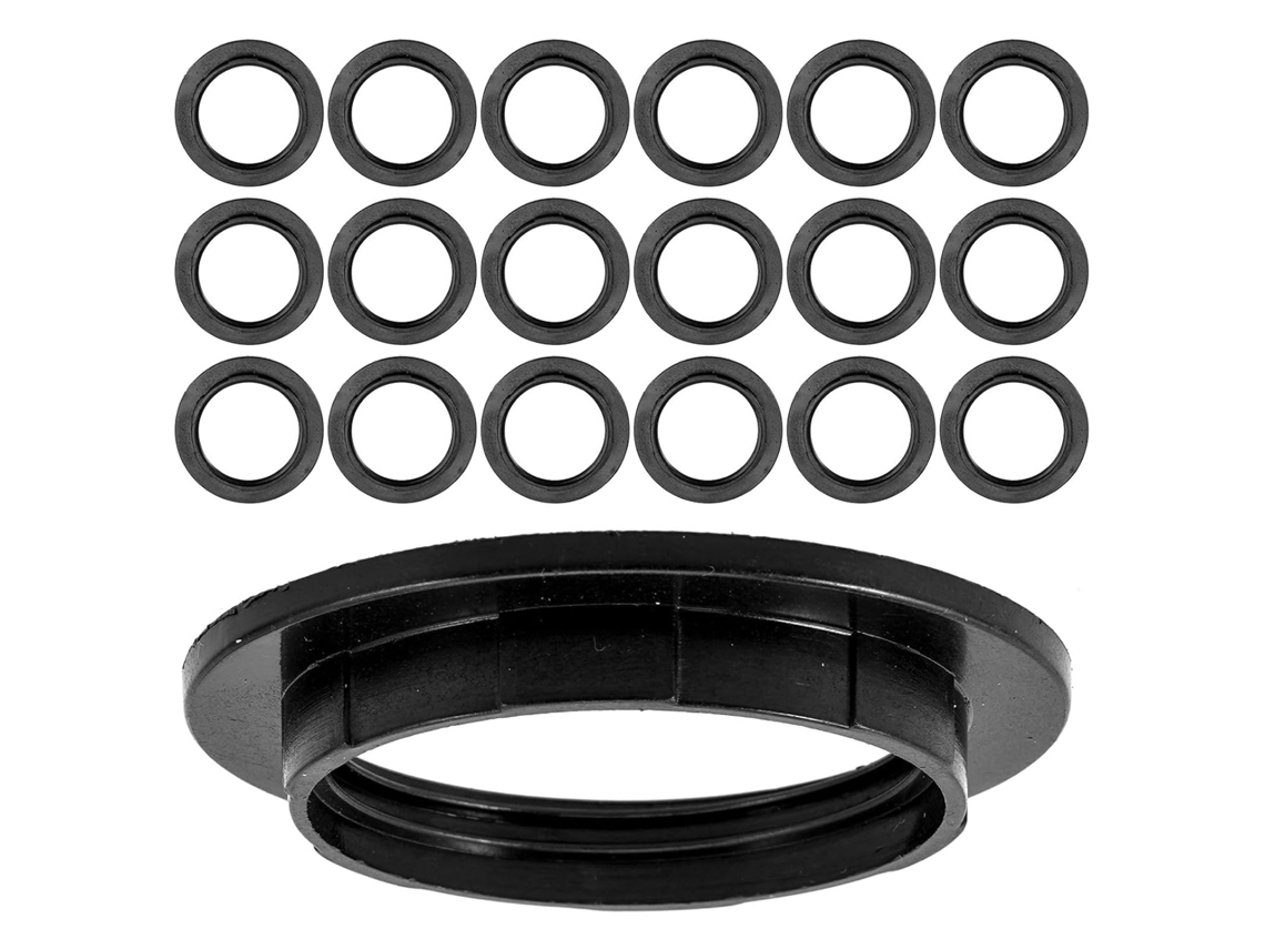 Adaptadores De Anillo De Plástico Para Pantallas De Lámparas E27, Paquete De 30