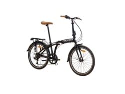 Bicicleta urbana plegable LIGHT 24, aluminio, 7 velocidades SHIMANO, sillín cómodo