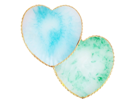 Piezas En Forma De Corazón Phnom Penh Resin Nail Art Palette, Nail Polish Palette Nail Art -Style1 ZMDECQNA 2 Un