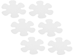 Juego de 12 pegatinas antideslizantes con forma de flor para bañeras infantiles, ideales para el suelo y la bañera. Slowmoose