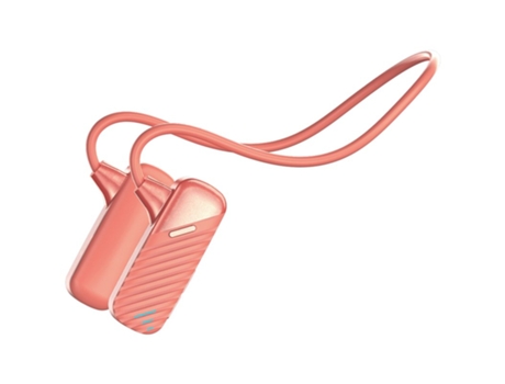 Auriculares Bluetooth Wireless Bone Conduction 5.1 con tarjeta de memoria integrada K6 rosa