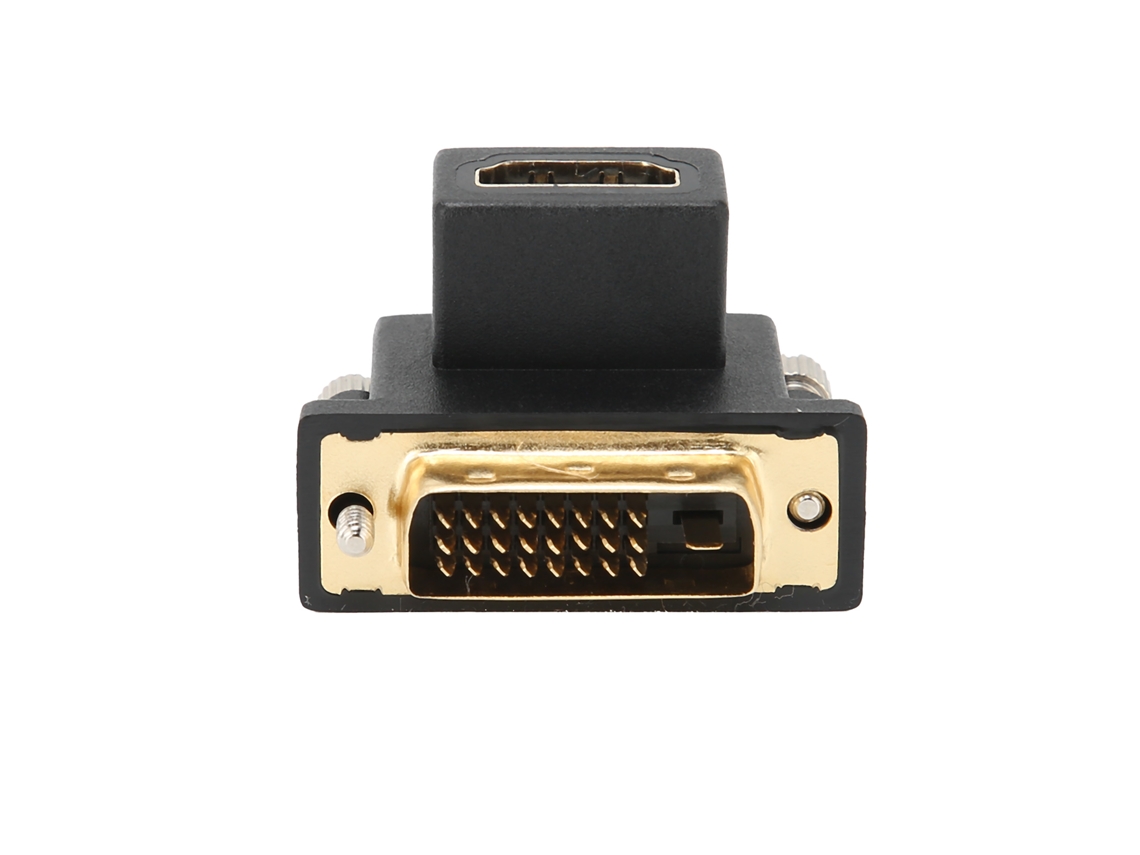 Adaptador De 90° Interfaz Multimedia Hd Femenina Para Convertidor Dvi Masculino Para Pantalla Gráfica Luz Dourada