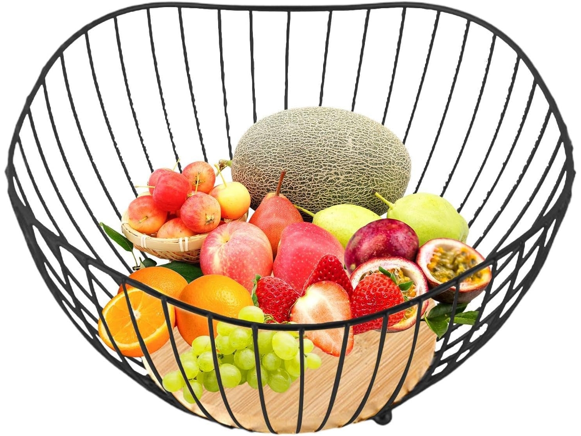 Frutero de encimera para cocina | Organizador multiusos para guardar pan y verduras EL Gokoco