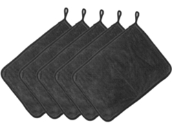 Juego de 5 paños de microfibra para coche, alta absorción, secado rápido, toallas gruesas para limpiar cristales, ventanas y más.