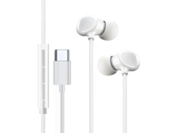 Auriculares Intrauditivos Con Cable Usb-c/3,5 Mm Con Sonido Nítido Y Diafragma Compuesto De 13 Mm.