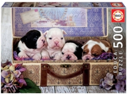 Puzzle EDUCA 500 Cachorros (Edad Mínima: 12 Años - 500 Piezas)