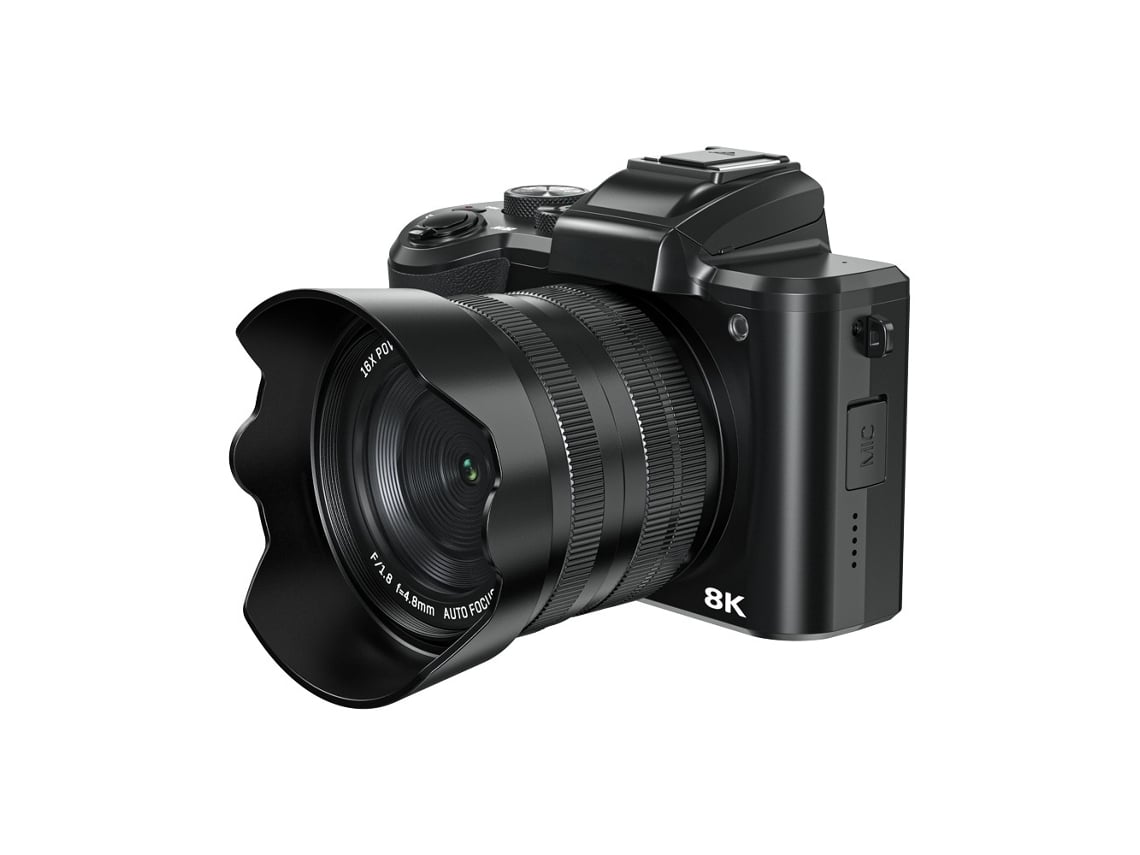 Cámaras Digitales 8k Para Fotografía: Cámara Profesional Wifi De 88 Mp Con Enfoque Automático Y Doble Lente, 16x (negra)